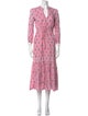 Emerson Fry Floral Print Midi Length Dress