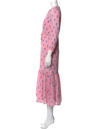Emerson Fry Floral Print Midi Length Dress
