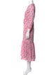 Emerson Fry Floral Print Midi Length Dress