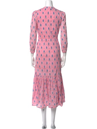 Emerson Fry Floral Print Midi Length Dress