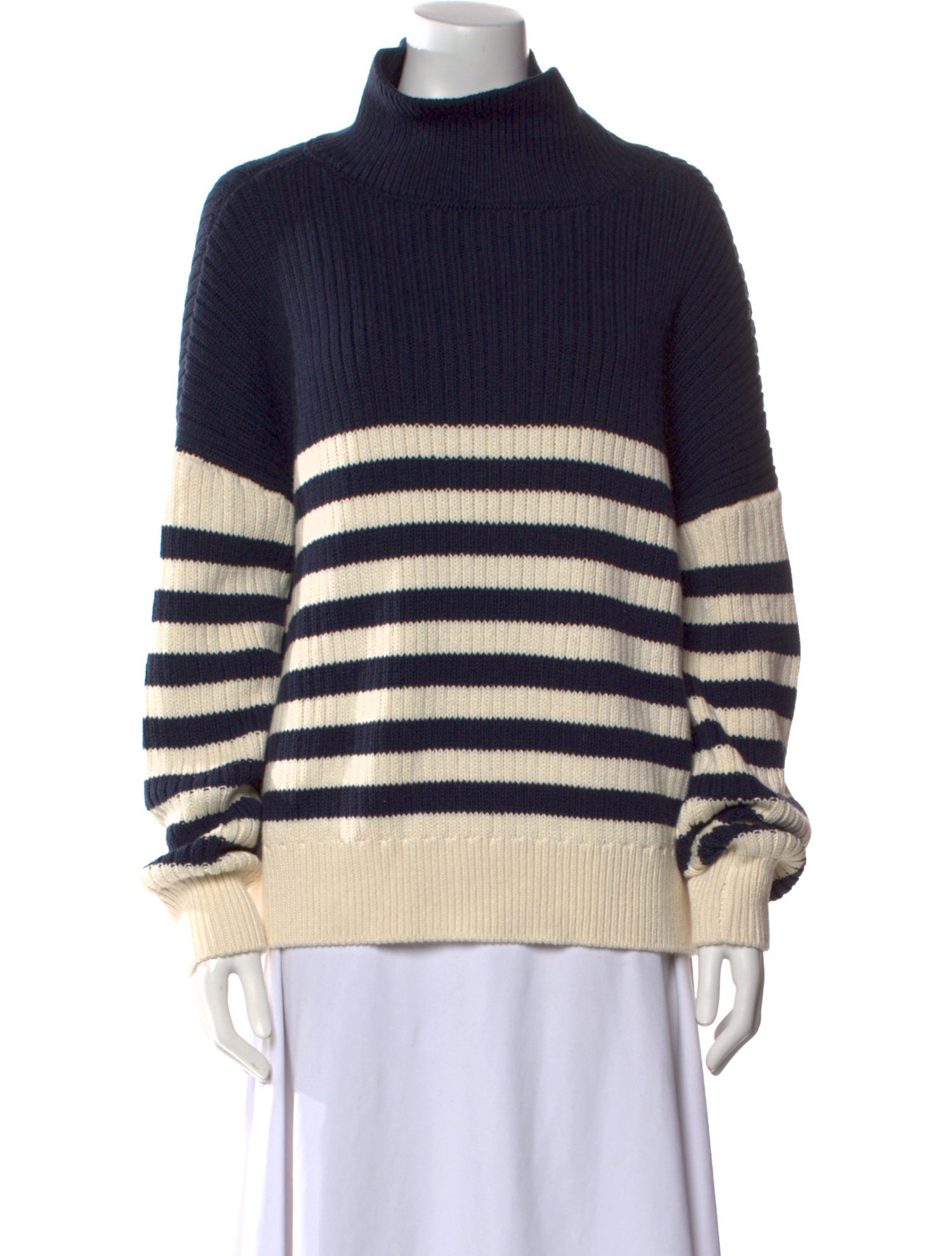 Emerson Fry Striped Turtleneck Sweater