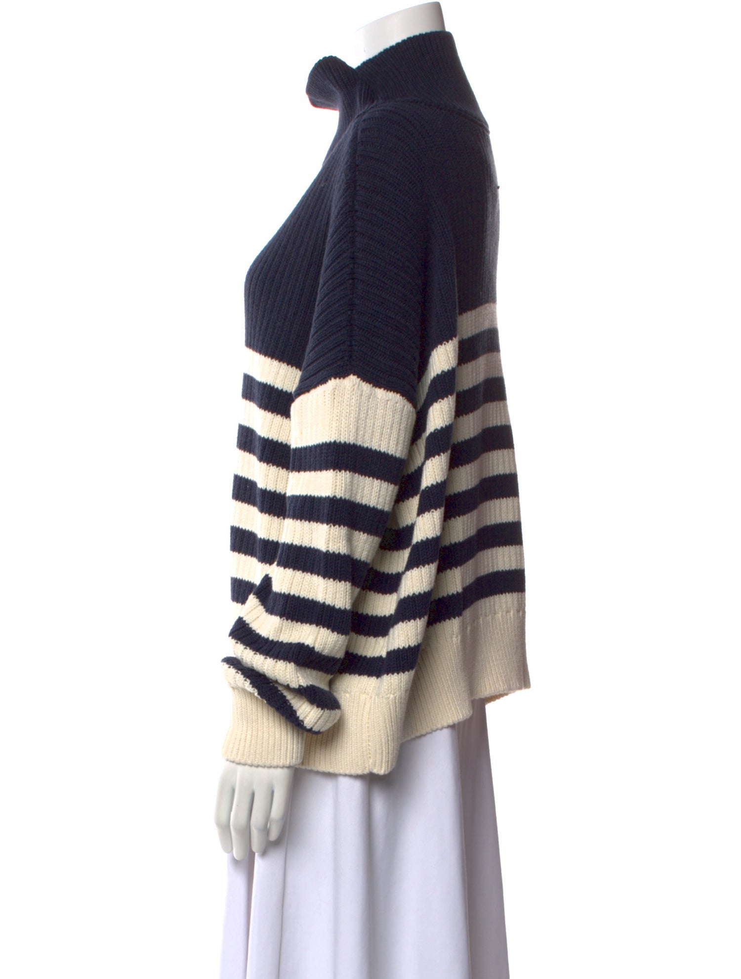 Emerson Fry Striped Turtleneck Sweater