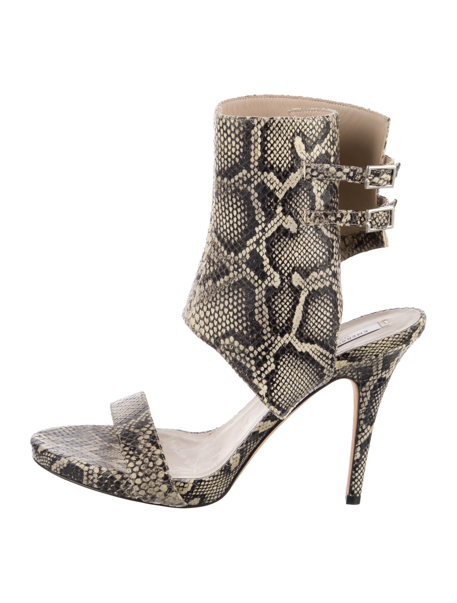 Emerson Fry Vintage Snakeskin Sandals
