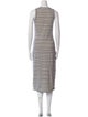 Emerson Fry Striped Midi Length Dress