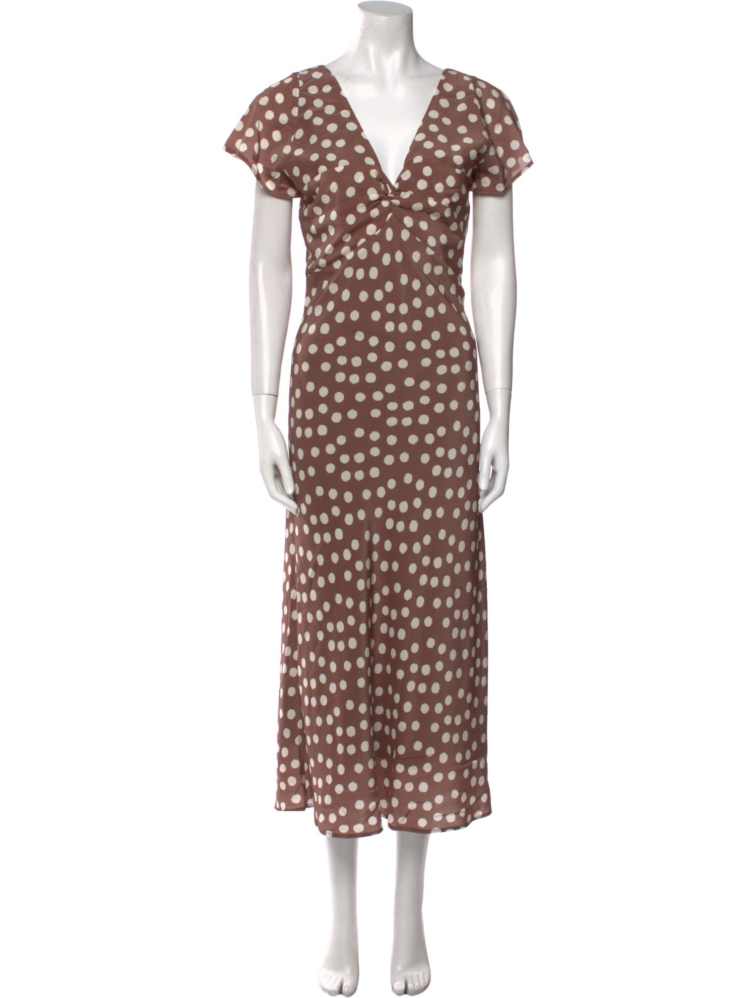 Emerson Fry Polka Dot Print Long Dress