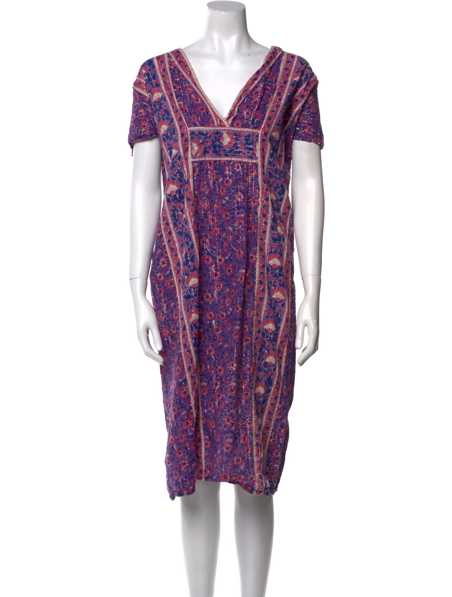 Emerson Fry Paisley Print Midi Length Dress