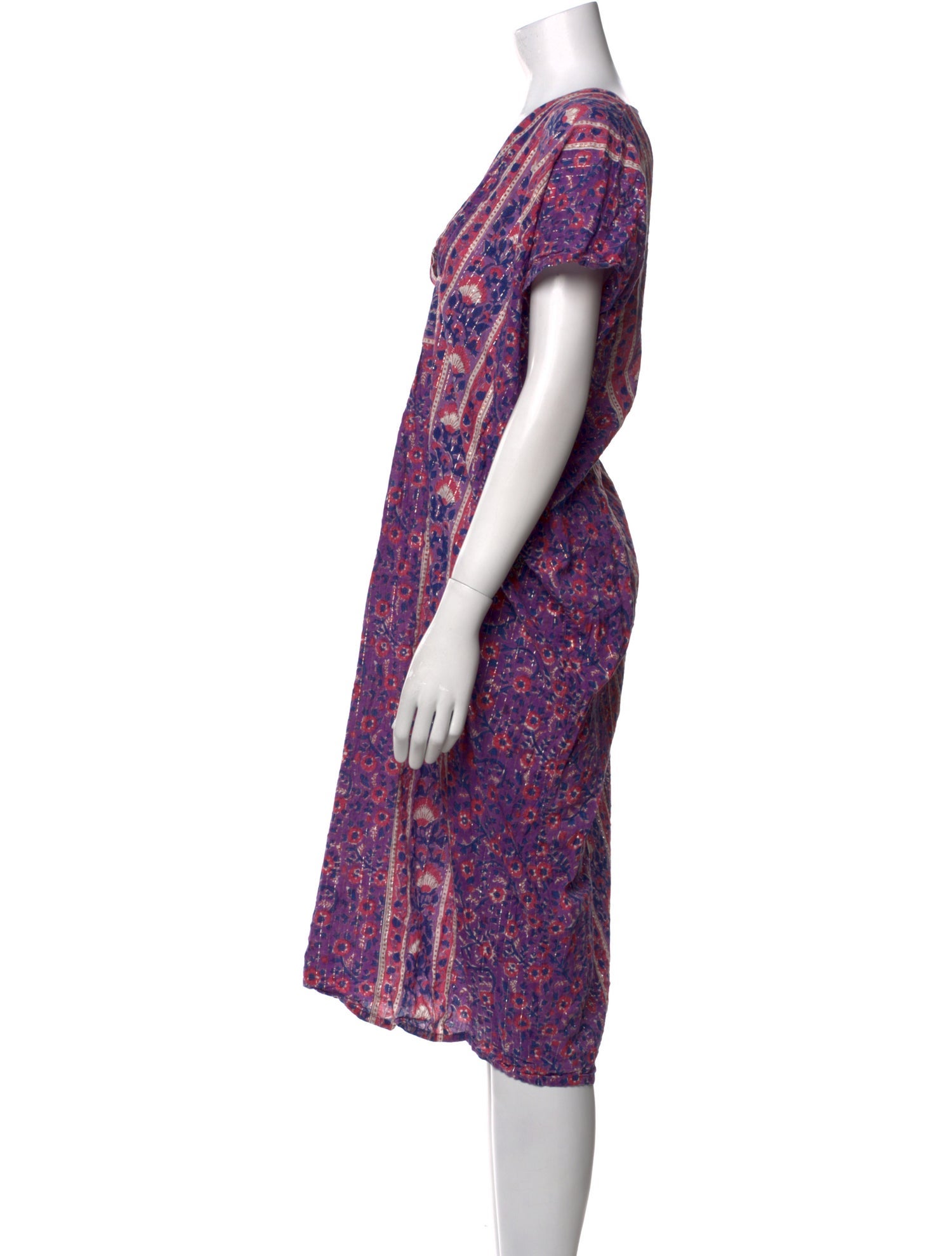 Emerson Fry Paisley Print Midi Length Dress