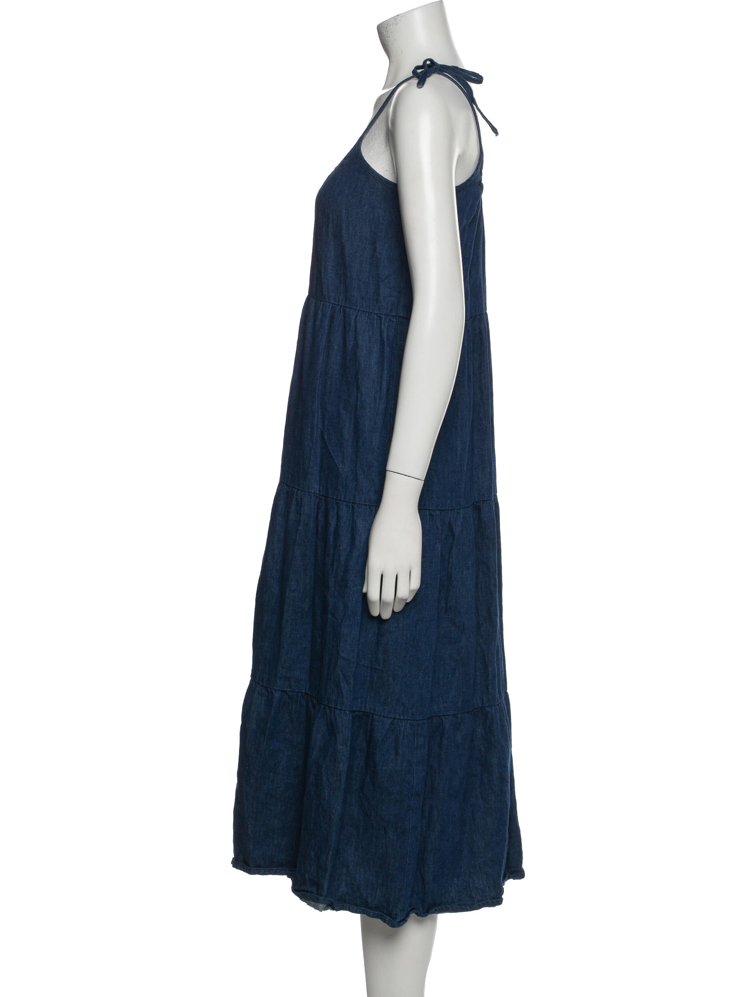 Emerson Fry Scoop Neck Midi Length Dress