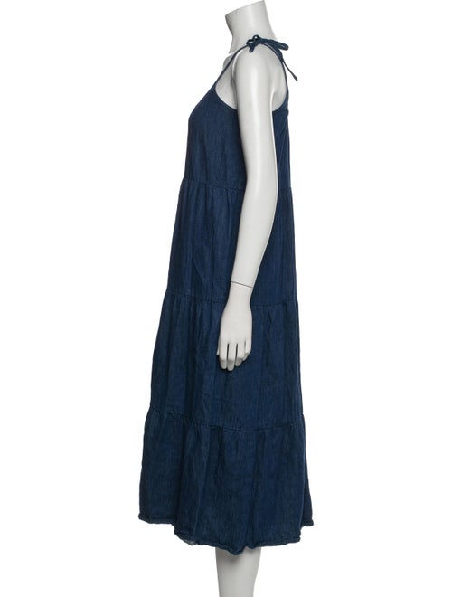 Emerson Fry Scoop Neck Midi Length Dress