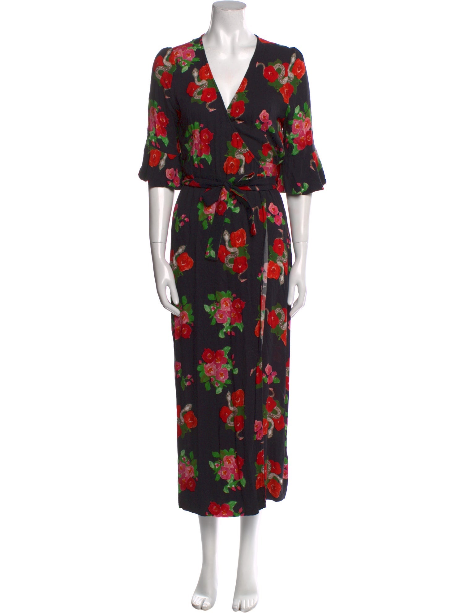 Emerson Fry Floral Print Long Dress