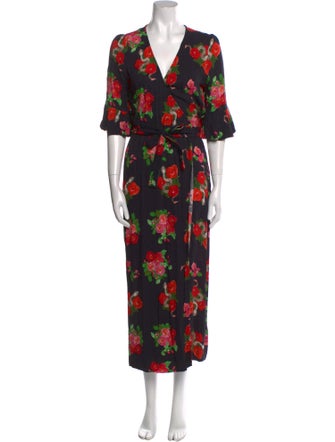 Emerson Fry Floral Print Long Dress