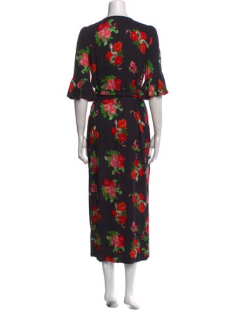 Emerson Fry Floral Print Long Dress