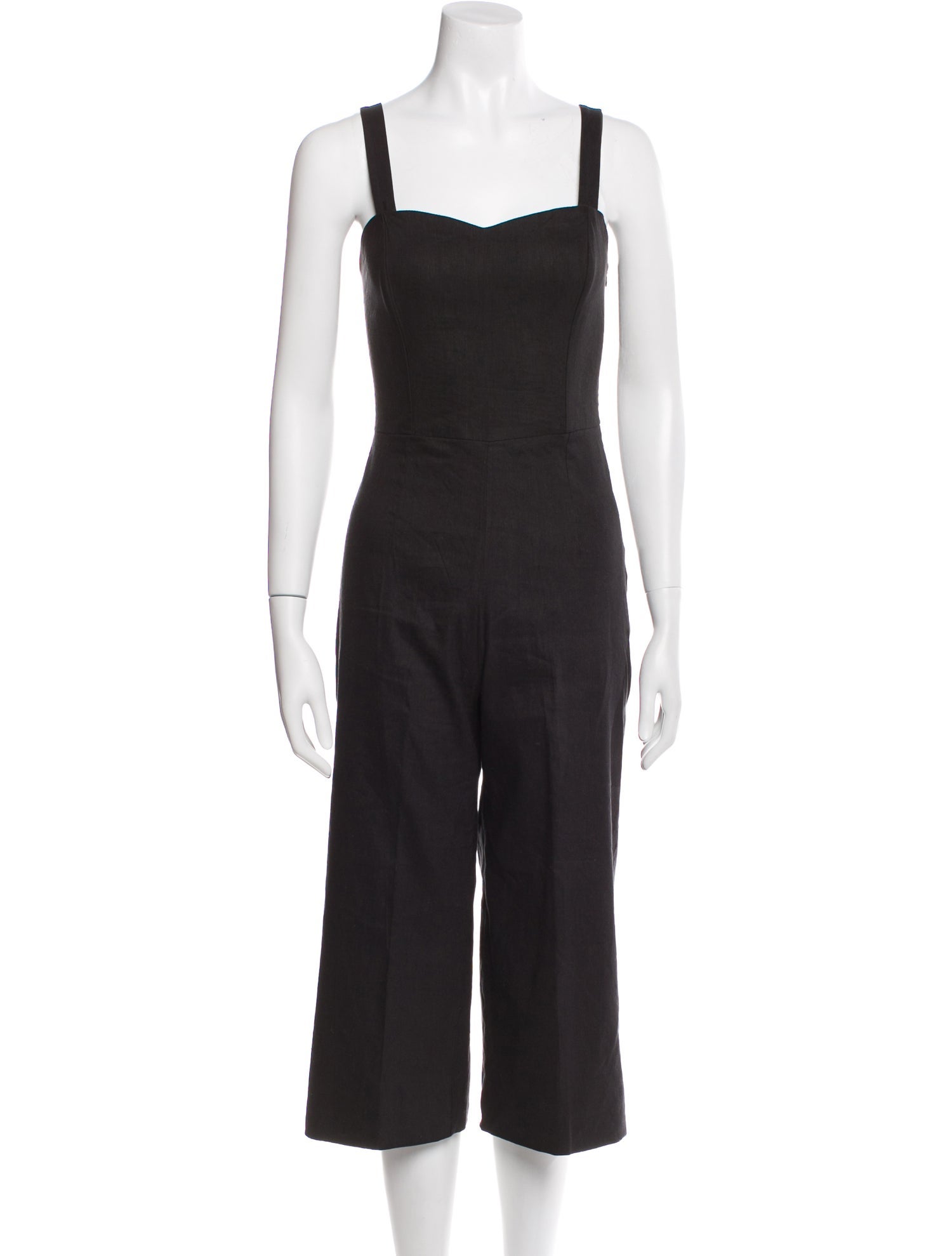 Emerson Fry Linen Square Neckline Jumpsuit