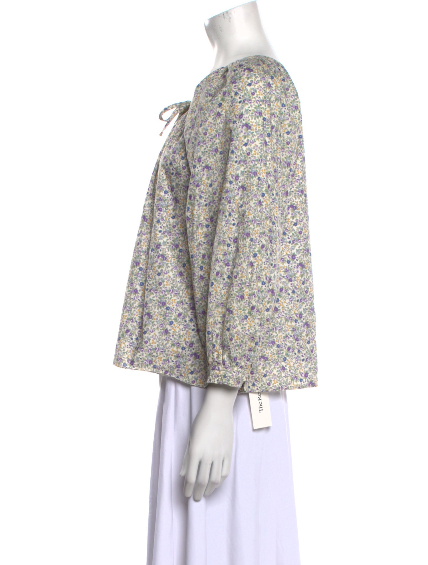 Emerson Fry Floral Print Scoop Neck Blouse