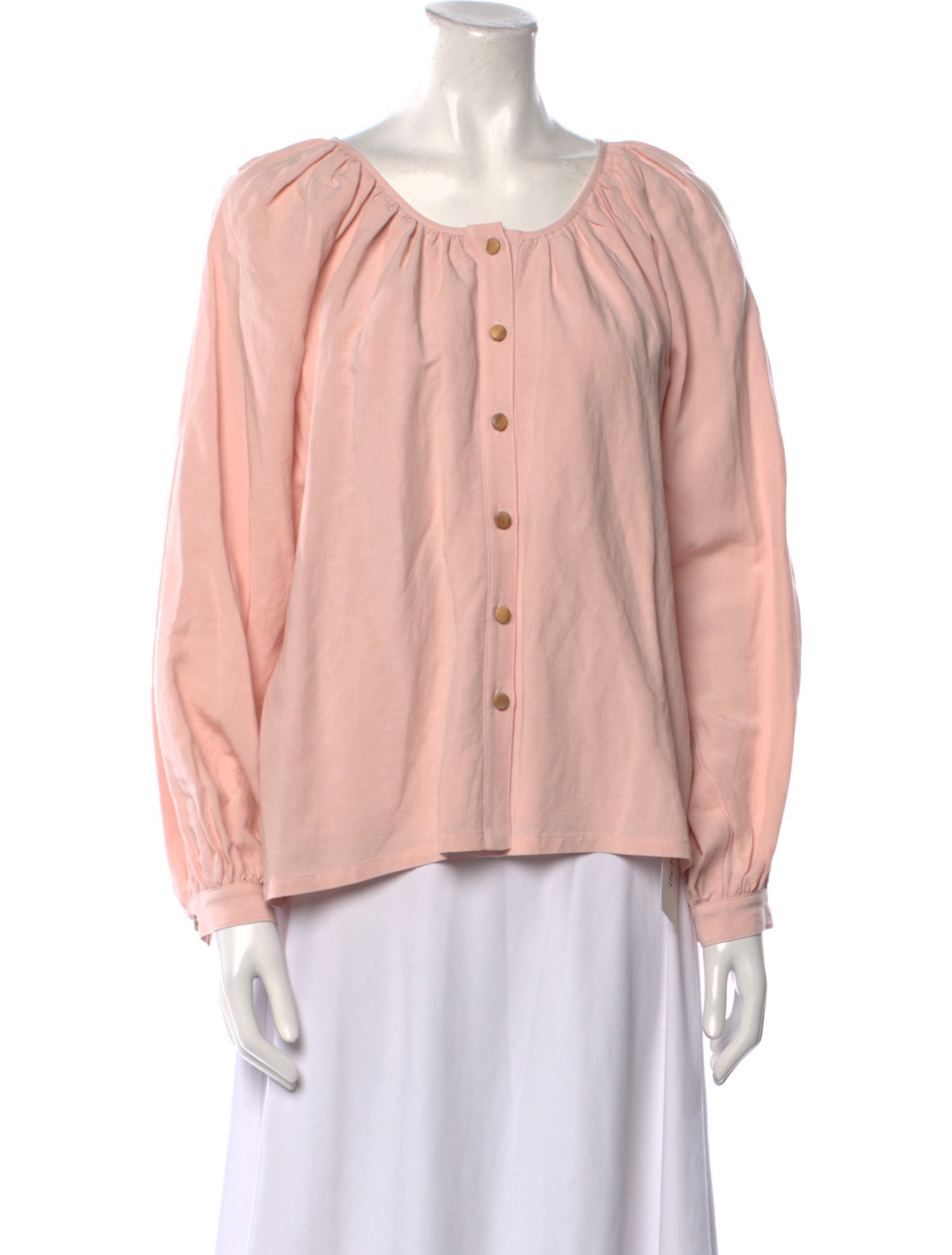 Emerson Fry Scoop Neck Long Sleeve Blouse