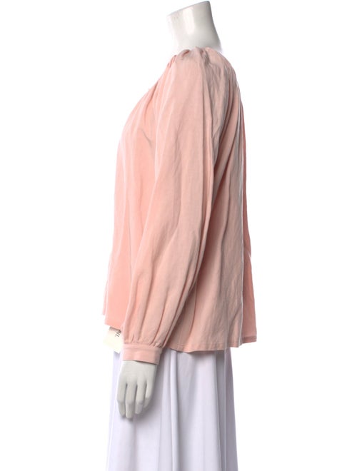 Emerson Fry Scoop Neck Long Sleeve Blouse