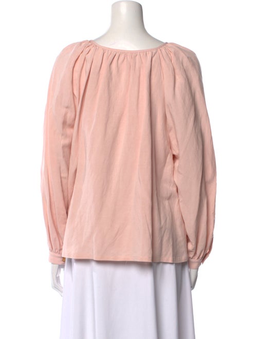Emerson Fry Scoop Neck Long Sleeve Blouse