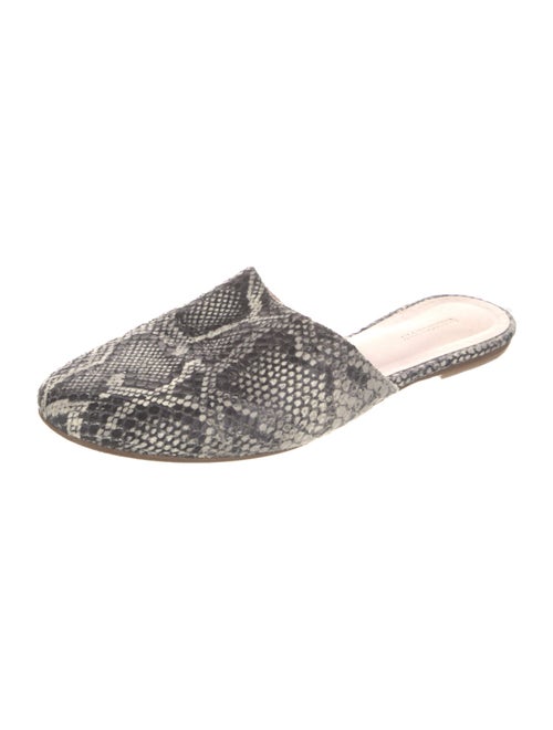 Emerson Fry Snakeskin Animal Print Mules