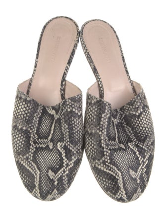 Emerson Fry Snakeskin Animal Print Mules