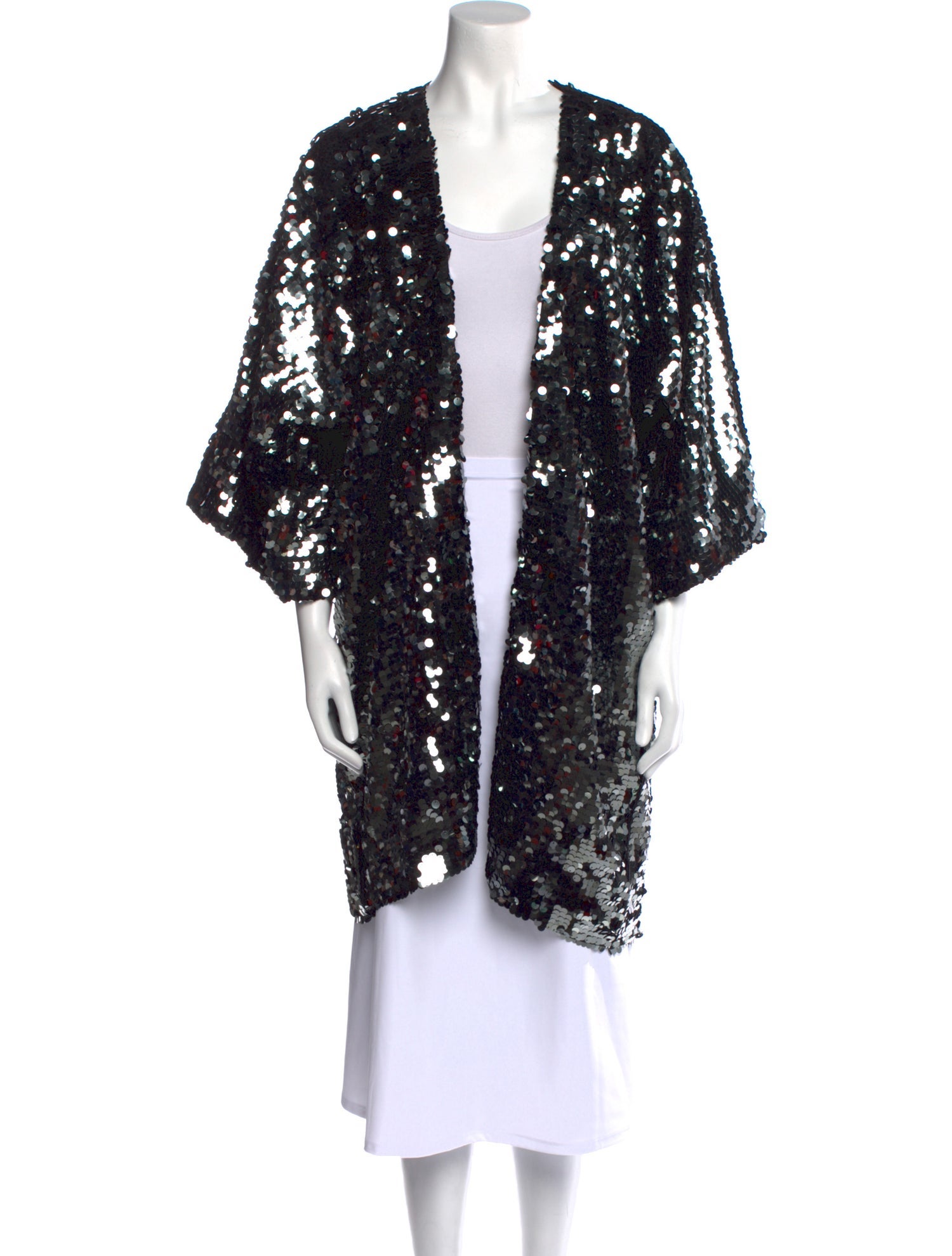 Emerson Fry Patterned Open Front Sweater w/ Tags