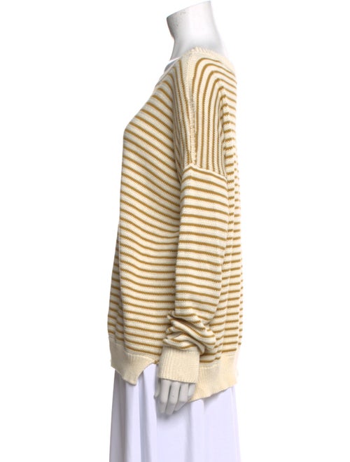 Emerson Fry Striped Bateau Neckline Sweatshirt