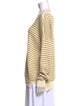 Emerson Fry Striped Bateau Neckline Sweatshirt