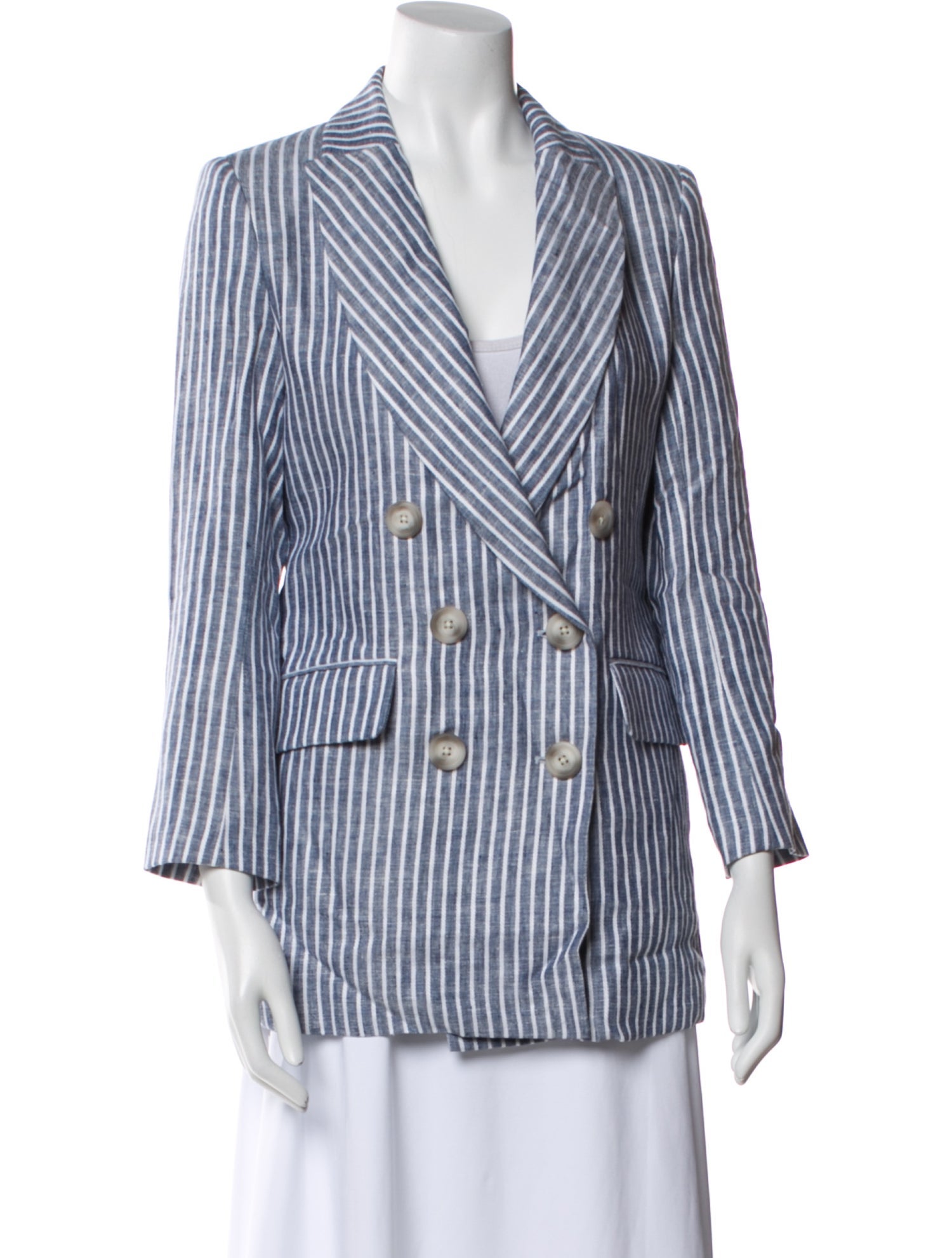 Emerson Fry Linen Striped Blazer w/ Tags