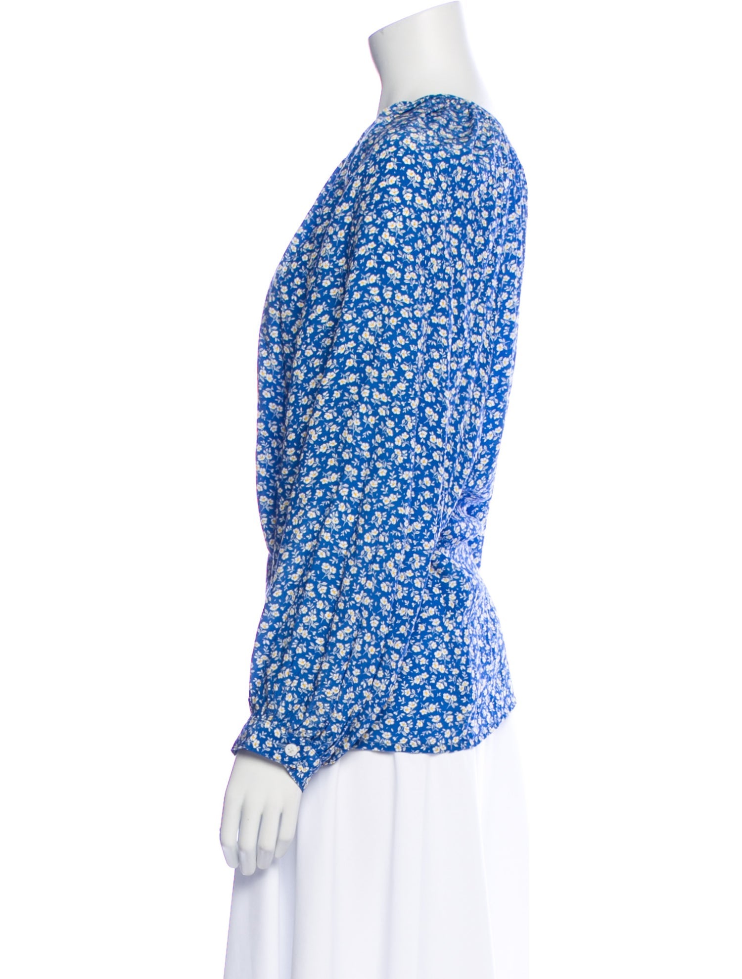 Emerson Fry Floral Print Scoop Neck Blouse