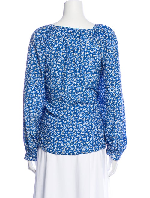 Emerson Fry Floral Print Scoop Neck Blouse
