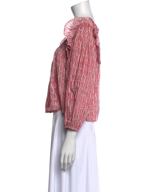 Emerson Fry Printed Square Neckline Crop Top