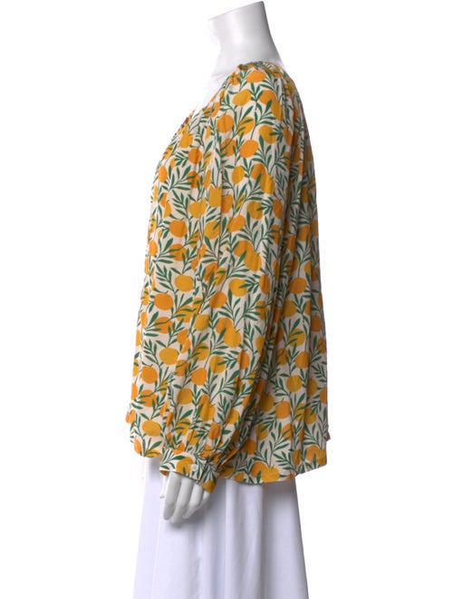 Emerson Fry Printed Scoop Neck Blouse