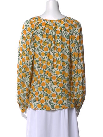 Emerson Fry Printed Scoop Neck Blouse