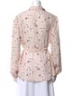Emerson Fry Floral Print Long Sleeve Button-Up Top