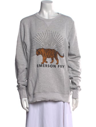 Emerson Fry Graphic Print Crew Neck Sweatshirt