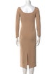 Emerson Fry Scoop Neck Midi Length Dress