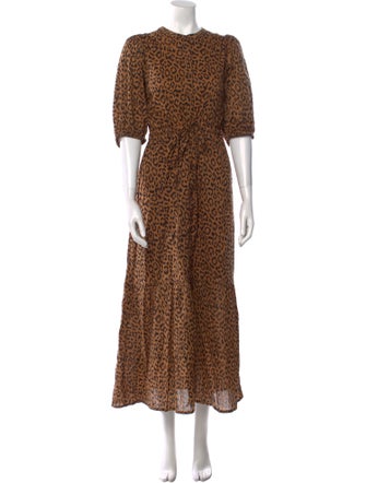 Emerson Fry Animal Print Long Dress