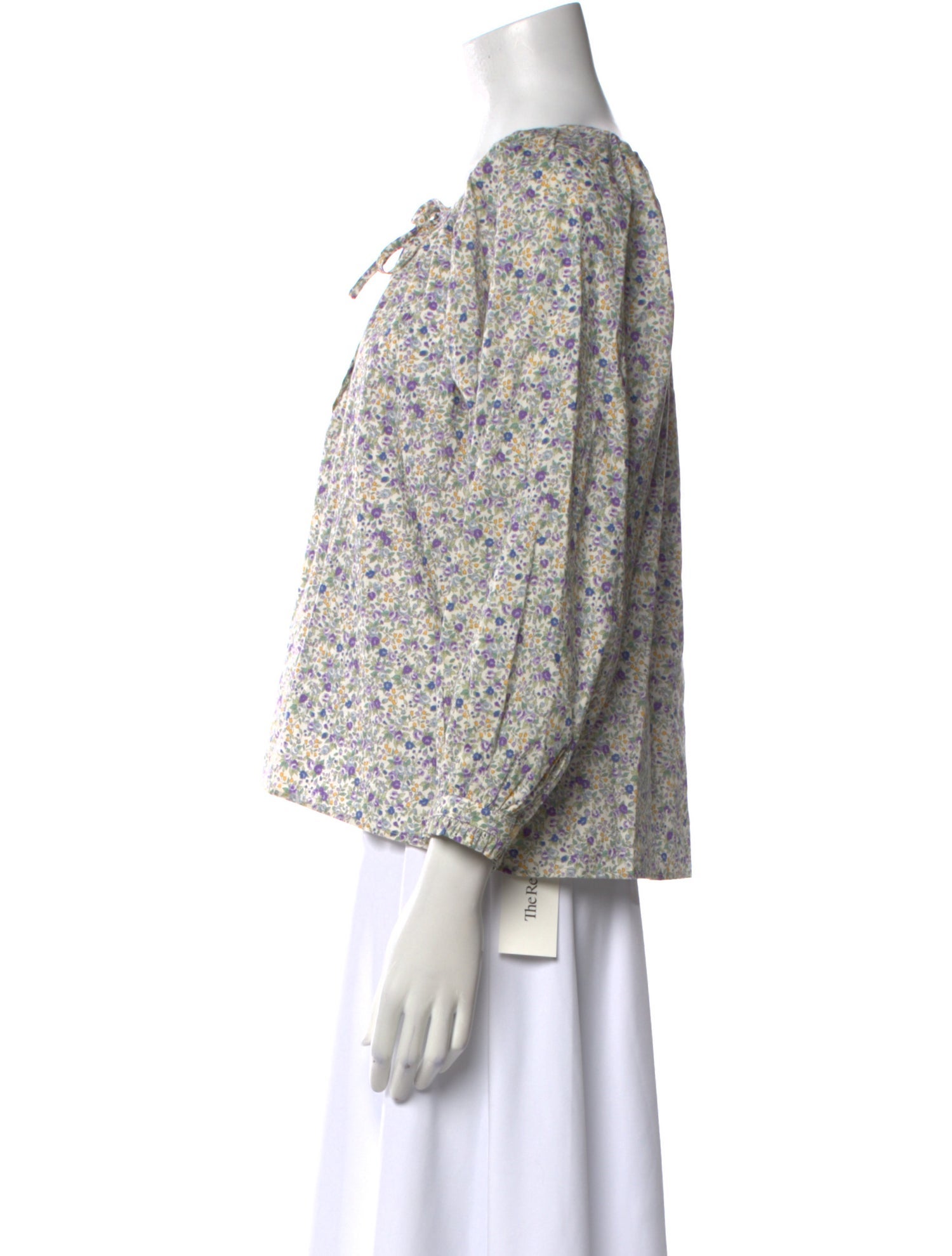 Emerson Fry Floral Print Scoop Neck Blouse