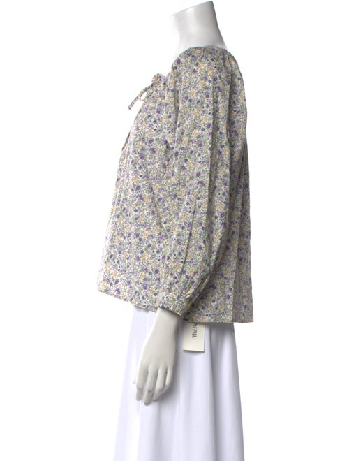 Emerson Fry Floral Print Scoop Neck Blouse