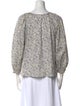 Emerson Fry Floral Print Scoop Neck Blouse