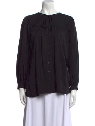 Emerson Fry Crew Neck Long Sleeve Blouse