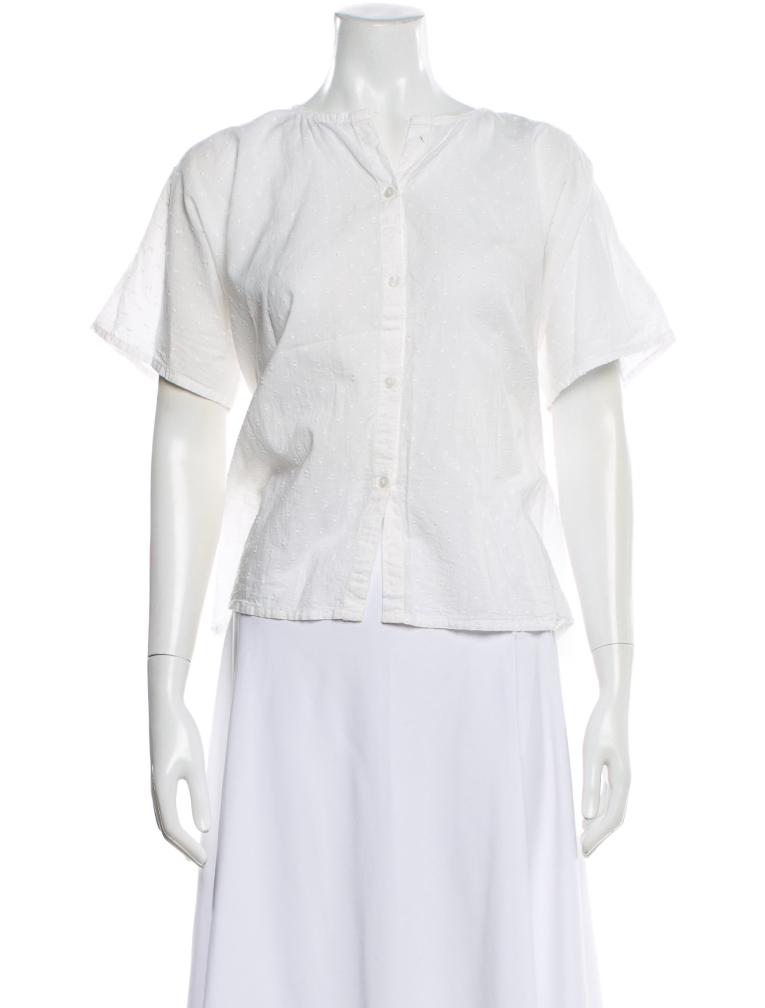 Emerson Fry Short Sleeve Button-Up Top