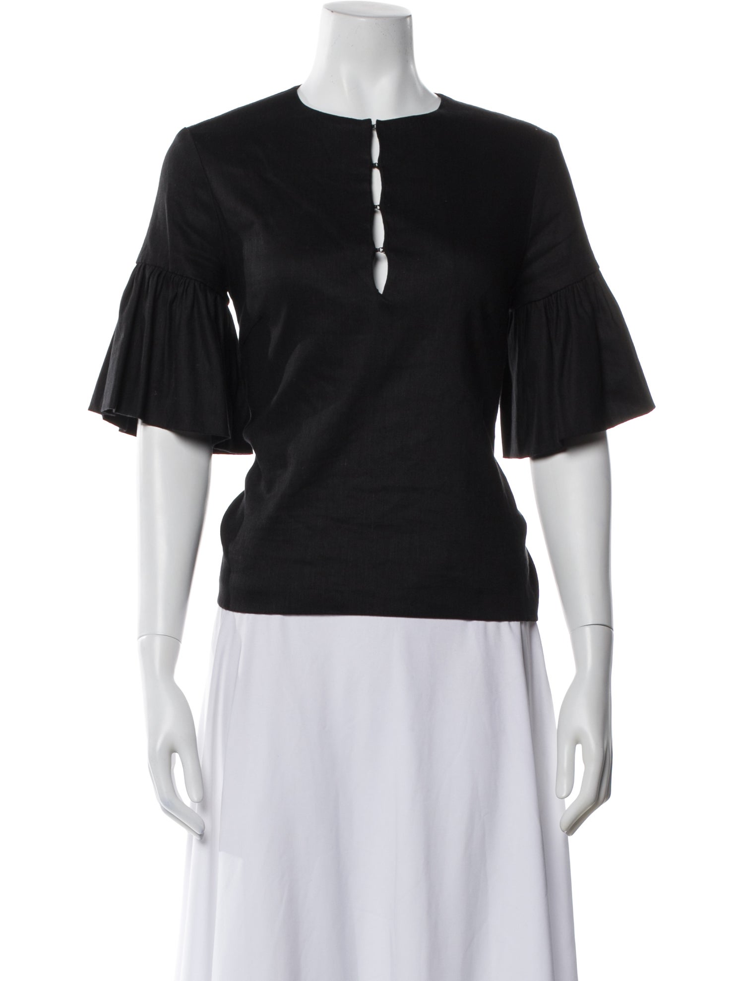 Emerson Fry Crew Neck Short Sleeve Blouse