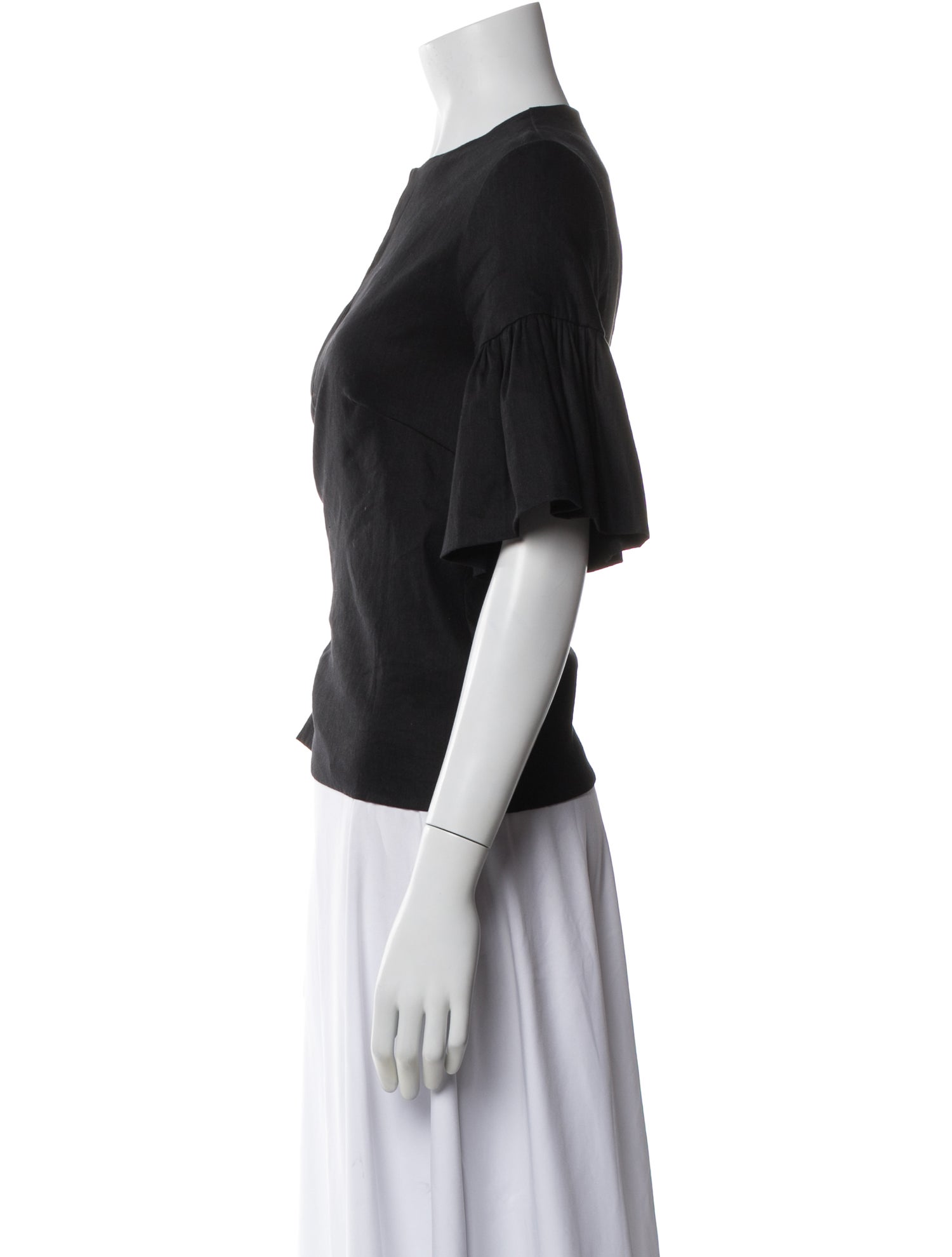 Emerson Fry Crew Neck Short Sleeve Blouse