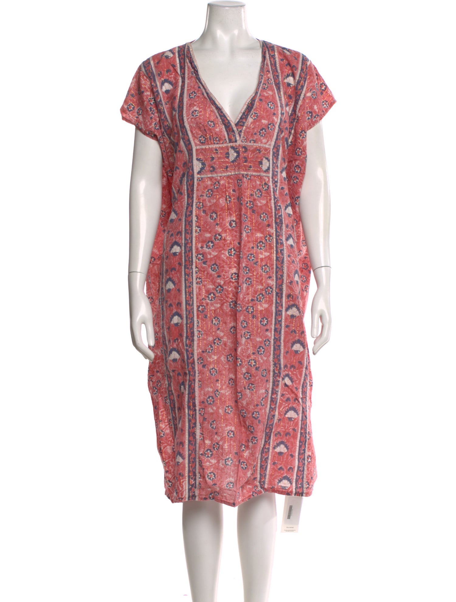 Emerson Fry Paisley Print Midi Length Dress
