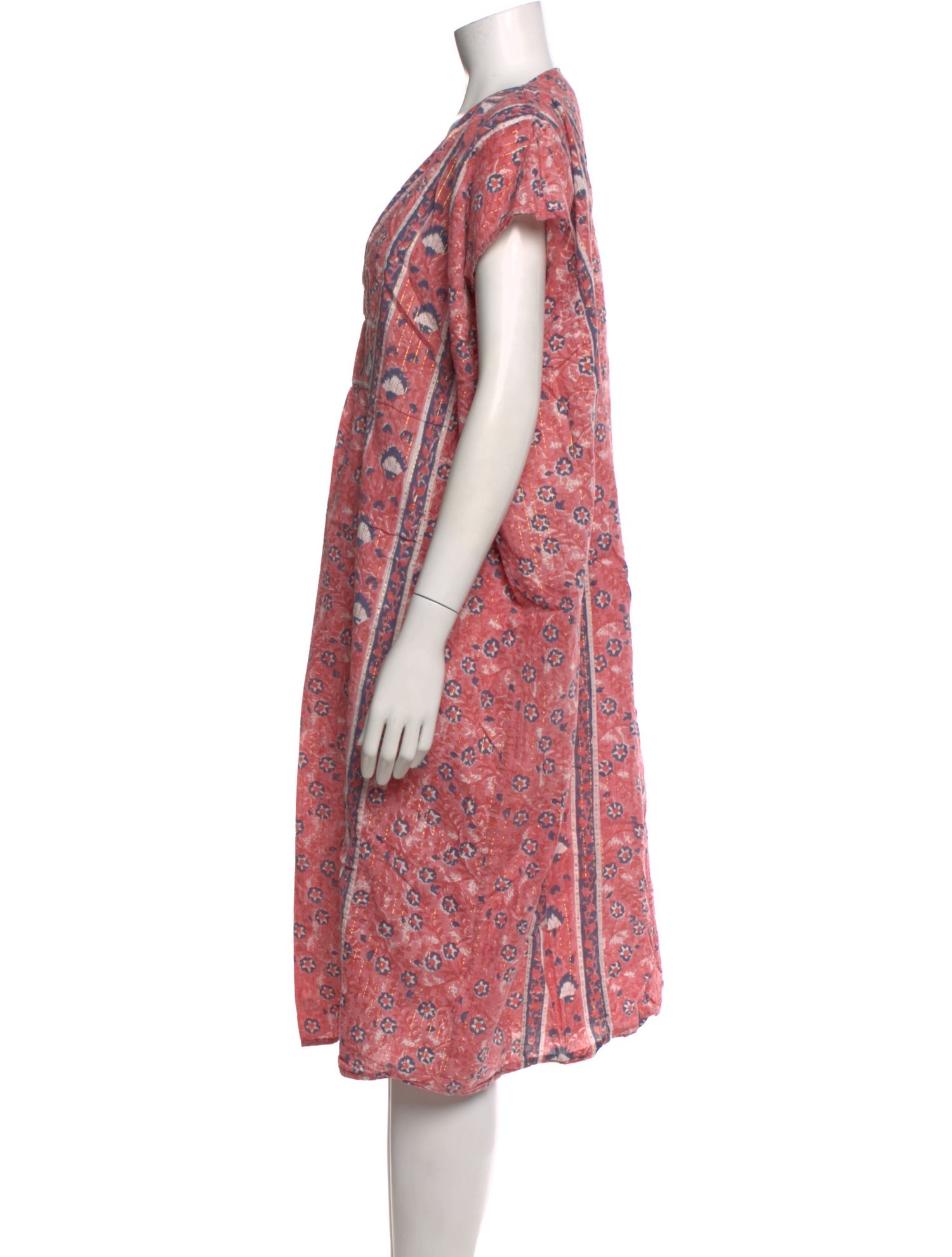 Emerson Fry Paisley Print Midi Length Dress