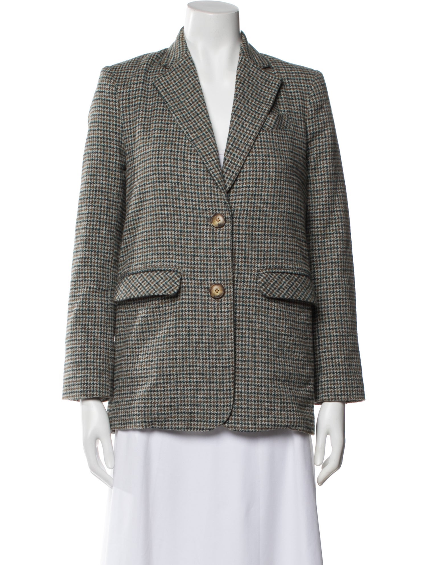 Emerson Fry Houndstooth Print Blazer