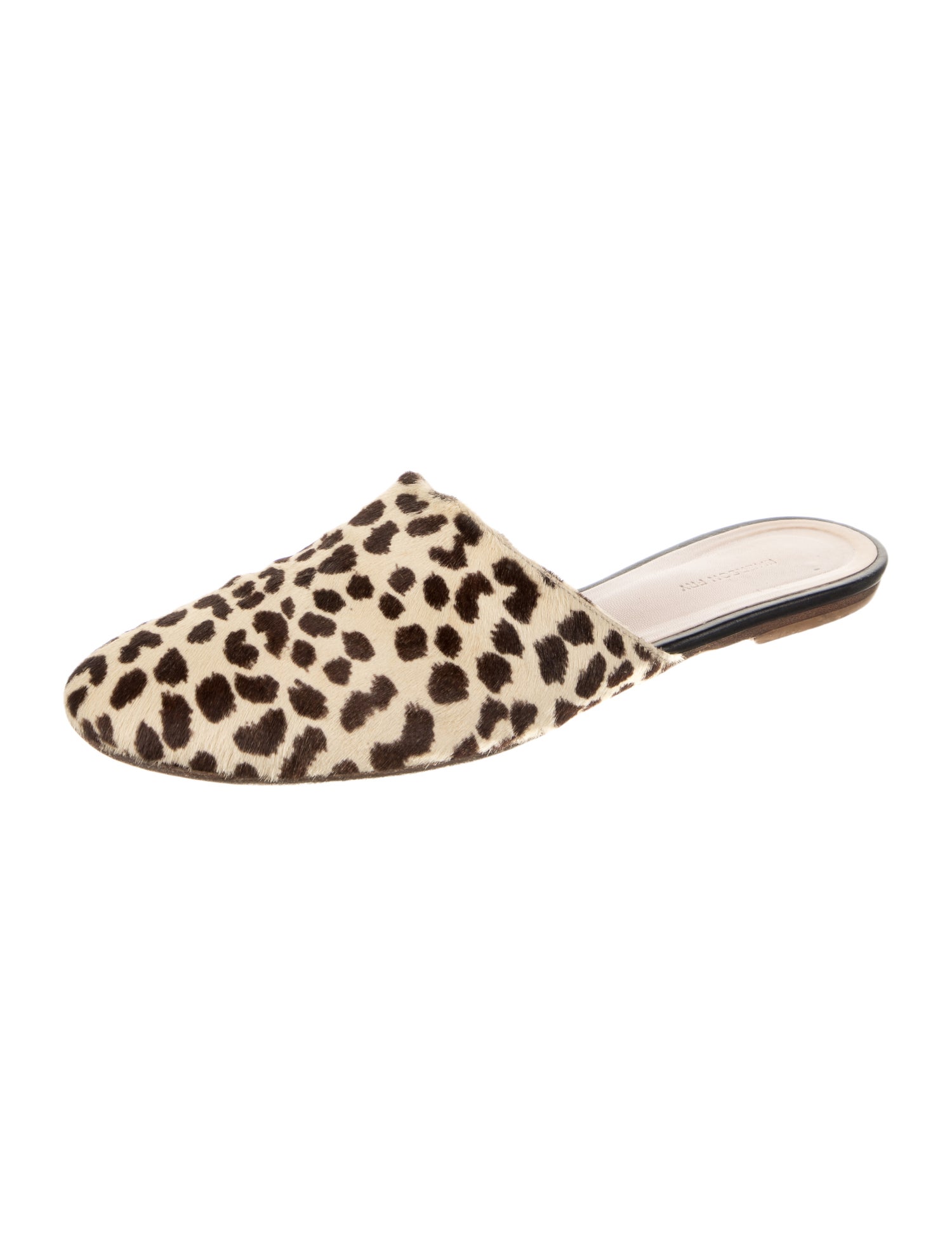 Emerson Fry Ponyhair Animal Print Mules