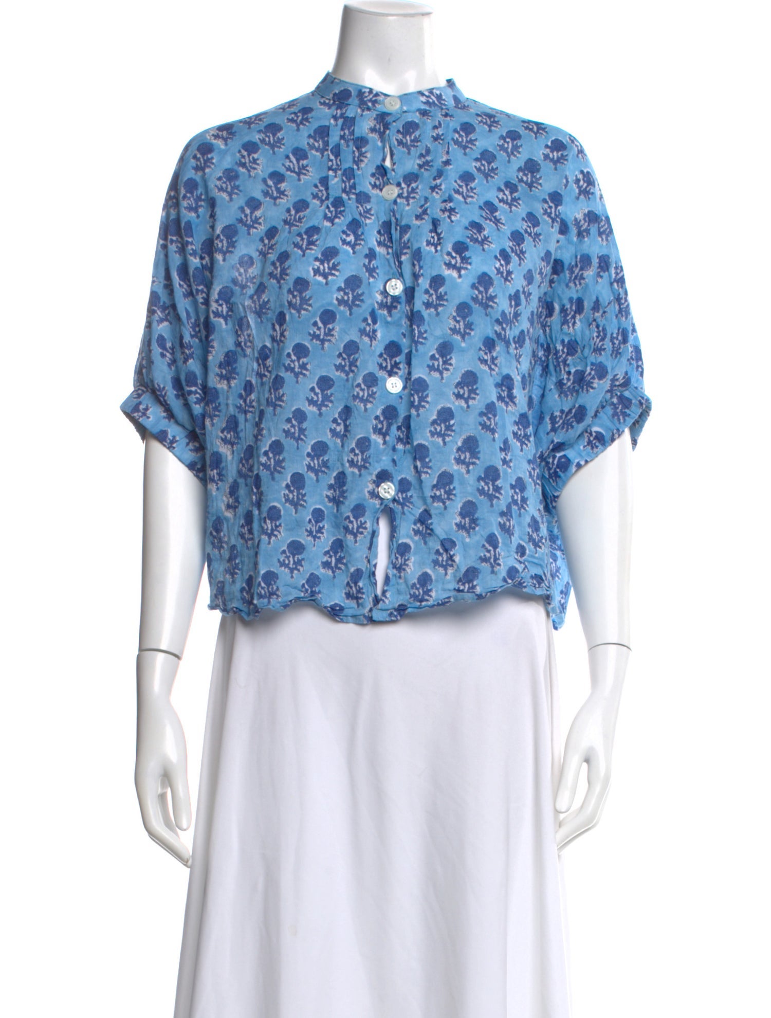 Emerson Fry Floral Print Short Sleeve Top