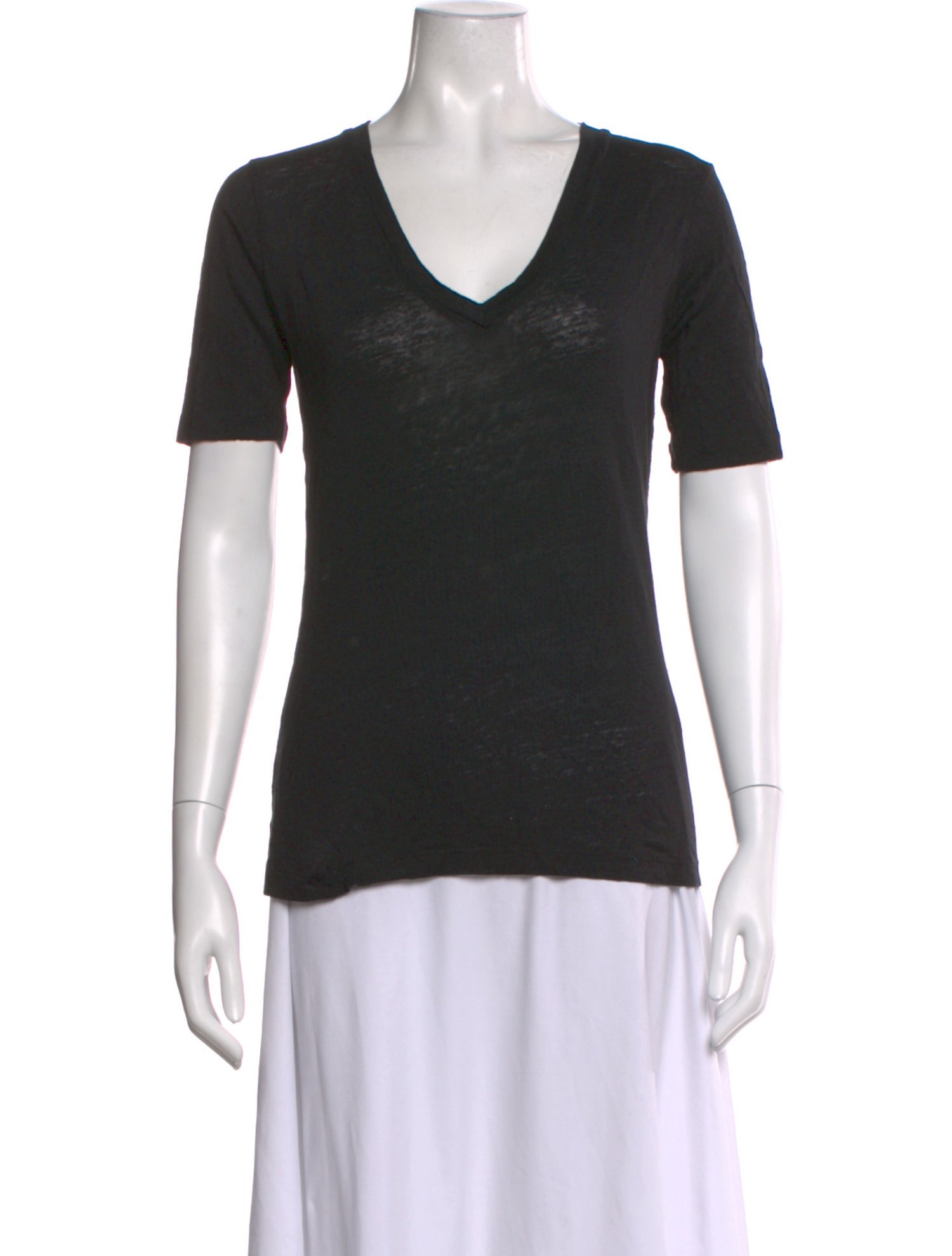 Emerson Fry Linen V-Neck T-Shirt