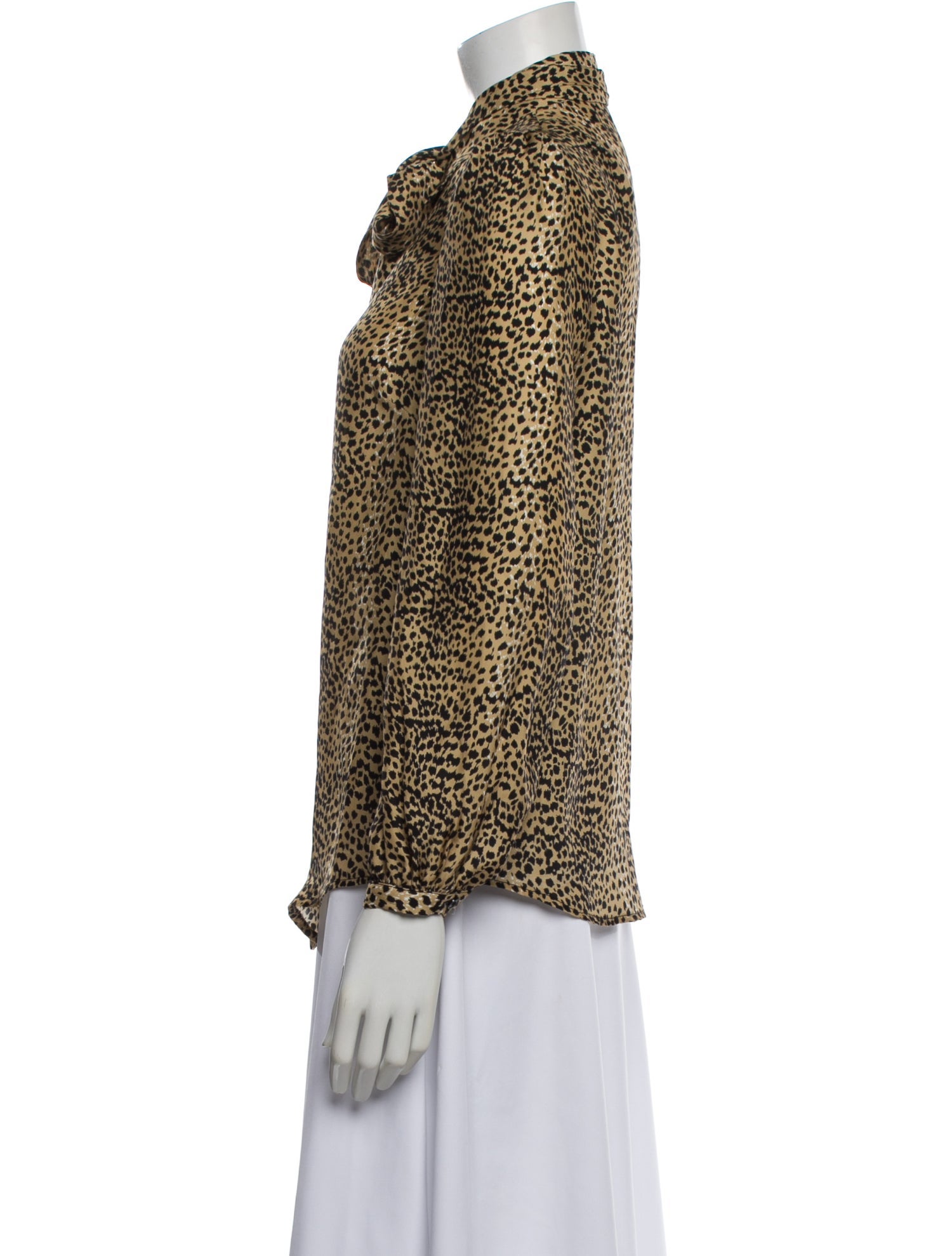 Emerson Fry Silk Animal Print Blouse